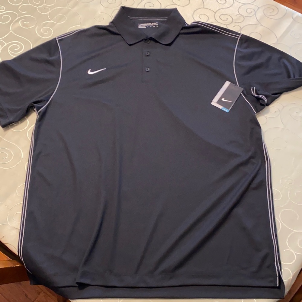 Nike golf shirt XXL men’s black dri-fit golf shirt